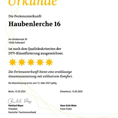 Holiday home Haubenlerche 16 Fuhlendorf (Mecklenburg-Vorpommern)